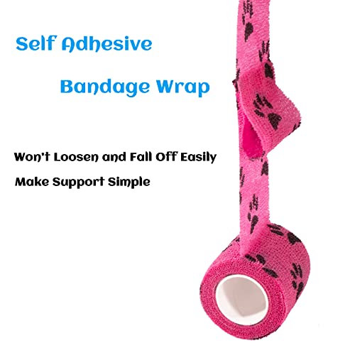 20 Rolls Dog Bandages for Wounds (2 Inch/3 Inch-20 Count Mixed)