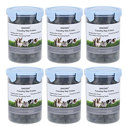 Small Timothy Hay Cubes 60oz (10 Ounce (Pack of 6))