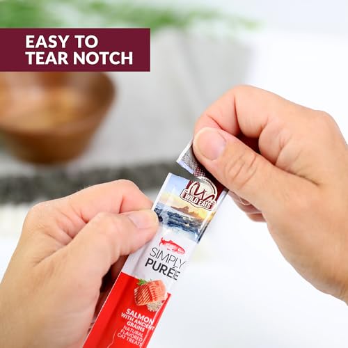 Simply Puree Salmon & Ancient Grains Cat Treats Tub
