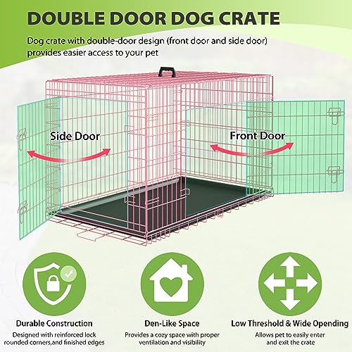 Dog Crate 42" (Pink)