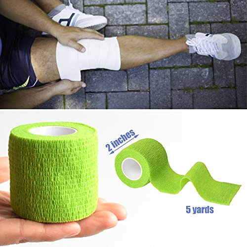 2 Inches Self Adhesive Bandage Wrap (2 Inch / Grass Green)
