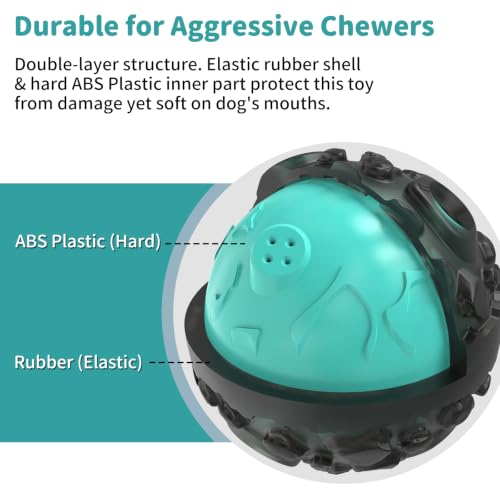 Dog Giggle Balls for Aggressive Chewers Interactive Dog Toy Ball (Blue)
