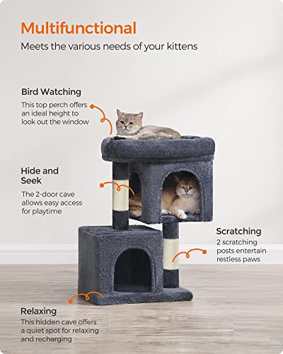 Cat Tree 26.4 (S (15.7"L x 11.8"W x 26.4"H) / Smoky Gray)