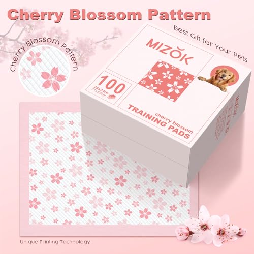 Pink Puppy Pads with Adhesive Tabs Disposable Pee Pads 28x34in 100Ct (28x34in | 100Ct-Pink)