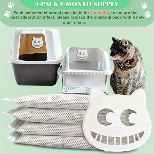 Unscented Cat Litter Box Deodorizer for Fumoi Automatic Litter Box (White)