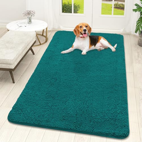 Dog Door Mat for Muddy Paws 59x32 (Lake Blue / 59" X 32")