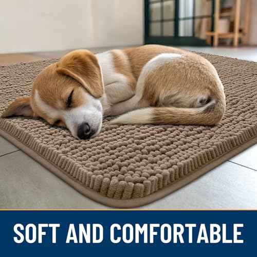 Dog Door Mat for Muddy Paws 34x21 (Camel / 34"X21")