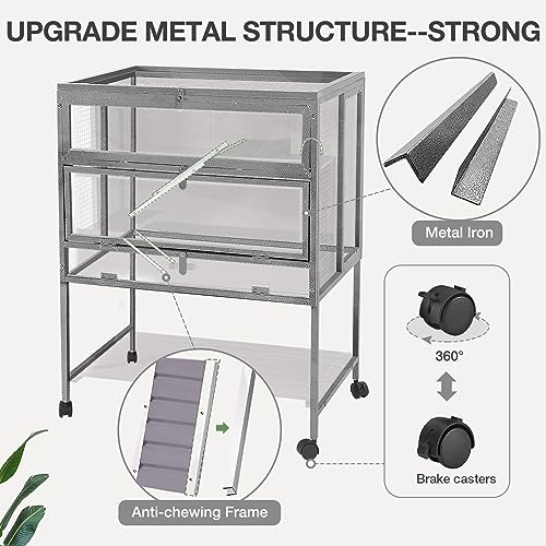 Guinea Pig Cage (Grey)