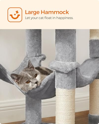 Cat Tree 54.2 (54.2 Inches / Light Gray)