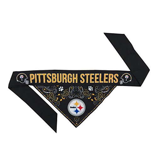 NFL Pittsburgh Steelers Pet Bandana (Pittsburgh Steelers / Large)