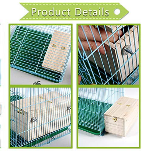 Parakeet Nesting Box for Cage (【X-Large:13.4x6.9x7.7 Inches】)
