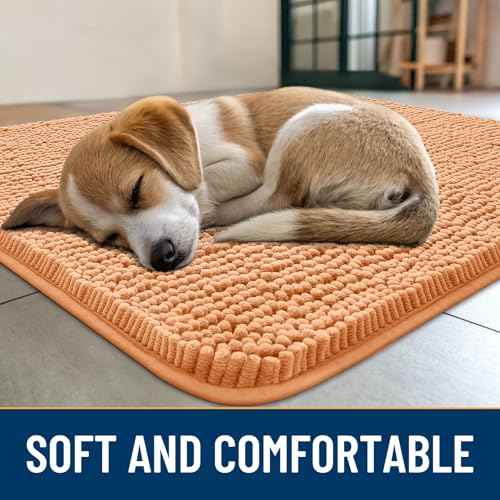 Dog Door Mat for Muddy Paws 71x46 (Orange / 71"X46")