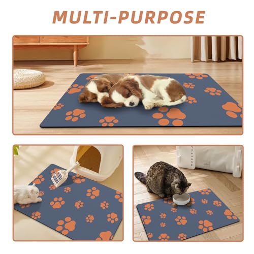 12"×20" Dog Food Mat (Blue / 12"×20")