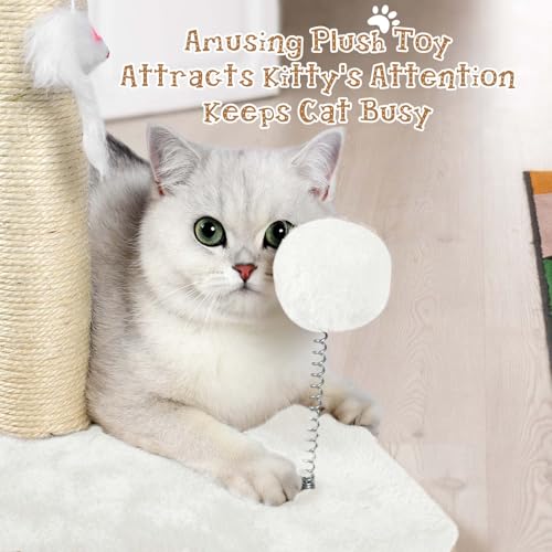 32" Tall Sisal Cat Scratching Posts Tree for Indoor Cats Adults