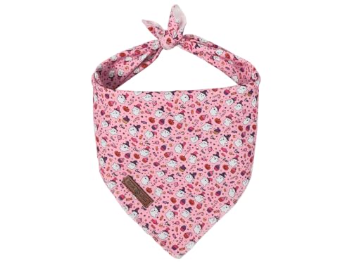 Halloween Pink Dog Bandana (Boo Halloween / Large (Pack of 1))