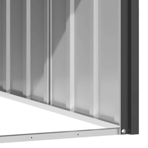 Dog House Anthracite 45.9"x60.2"x32.1" Galvanized Steel