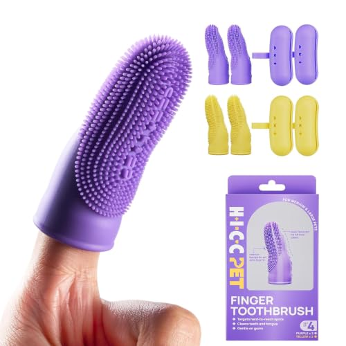 Dog Finger Toothbrush (Silicone Finger / 1 Count (Pack of 4))