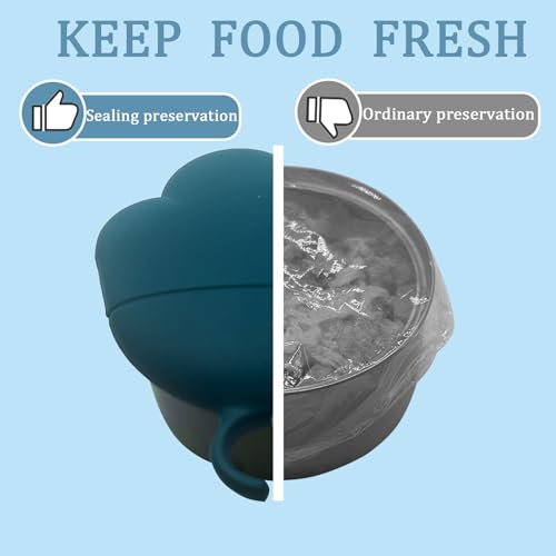 Cat Food Can Spoon & 3 Pcs Can Lids (Cat Paw / Dark Blue)