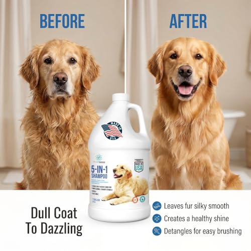 1 Gallon 5 in 1 Dog Shampoo and Conditioners for Cleans (1 Gallon)