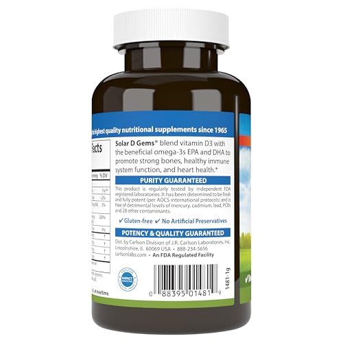 Solar D Gems 4000 IU (120 Count (Pack of 1))