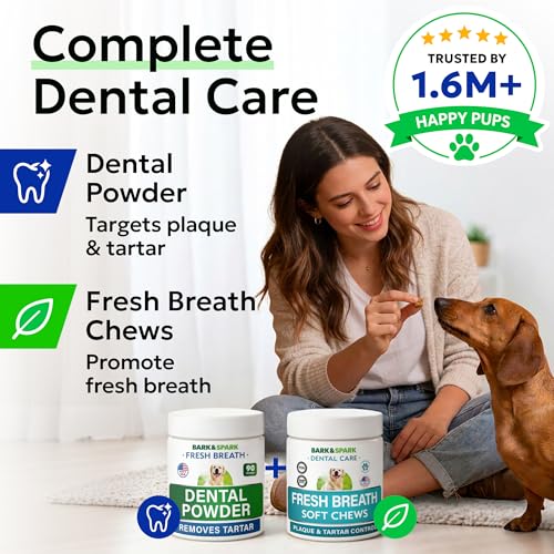 Dog Teeth Breath Freshener Chews (Breath Aid Probiotics / 90 Dental Care Chews)