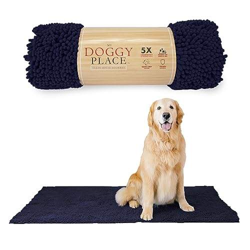 Dog Mud Mat 60" x 36" Navy Blue (60" x 36" / Navy Blue)
