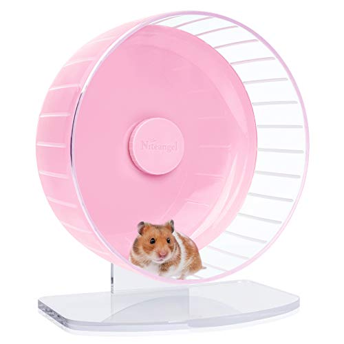 Super Silent Hamster Exercise Wheels (youth large / 11-13 / Pink)