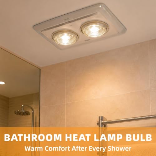 250W Clear Heat Lamp Bulbs (White / 2 Pack)