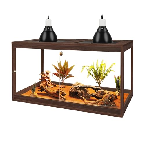 Retile Tank Bearded Dragon Tank (Walnut / 27 Gallons)