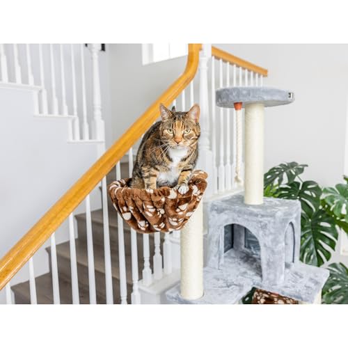 Cat Tree Model A7802 (42"(L)X26"(W)X78"(H) / Silver Gray)