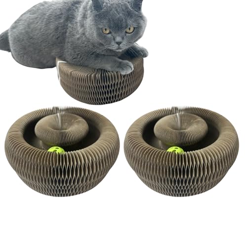 Magic Accordion Cat Scratching Board (2 Pack Round)
