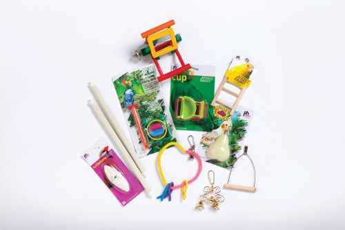 Square Roof Bird Cage Kit (White & Purple)