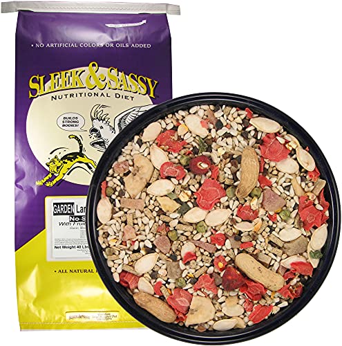 Garden Large Hookbill No Sunflower Parrot Food for Large Conures (40 Pound (Pack of 1))