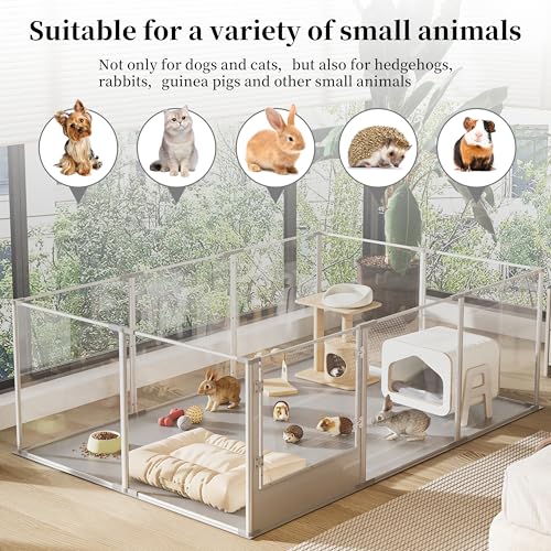 Clear Dog Playpen Fence