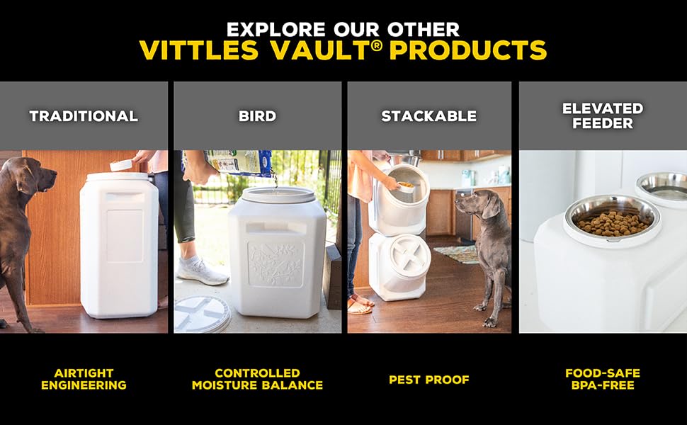 Vittles Vault Vittles Vault Pawprint Food Storage Container + Scoop (25 Pounds)