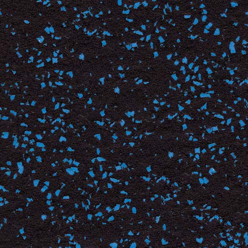 Extreme Rubber Gym Tiles (50 Tile Pack (Covers 200 Sq Ft) / 10% Blue)