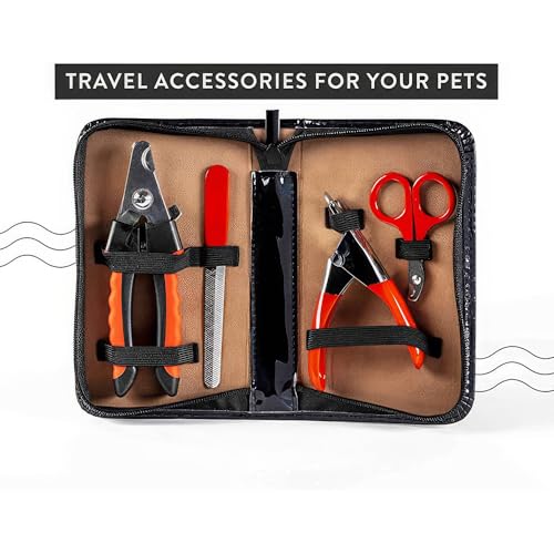 Pet Care Pedicure Kit for Dogs (3 Nail Clippers Plus Nail File)
