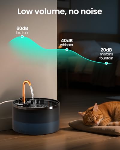 Cat Water Fountain with 6