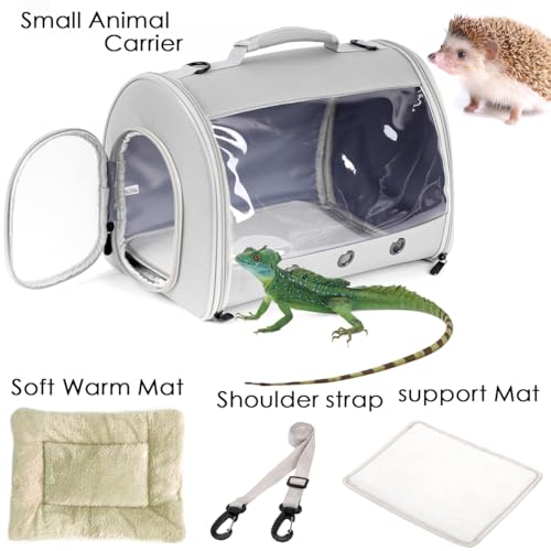 Bearded Dragon Travel Carrier Backpack (Grey)