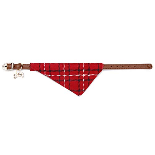 Puppy Collars for Small Dogs (Bandana-Red)