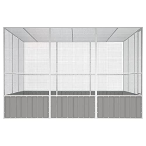 Steel Bird Cage (119.1" x127.8" x83.3" / Grey)