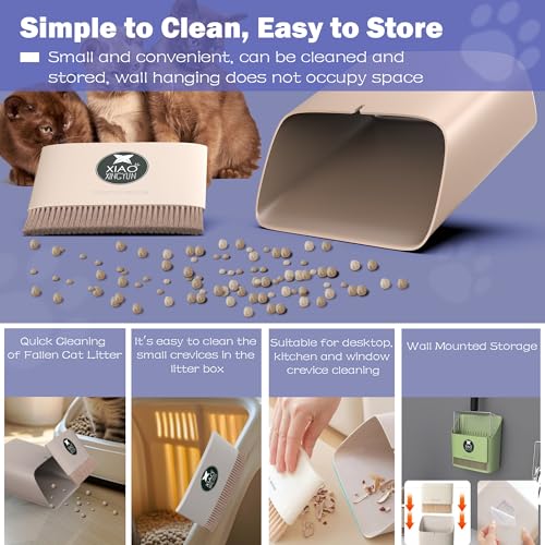 Cat Litter Scooper with Holder (Grey)
