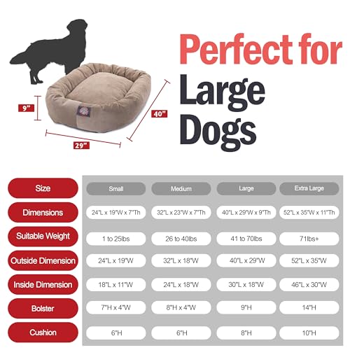 Micro Velvet Dog Bed (Pearl)