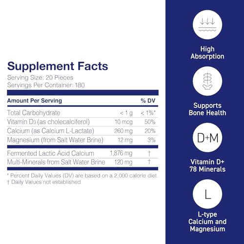 Mineral L Cal Calcium with Vitamin D3 (3600 Count (Pack of 1))