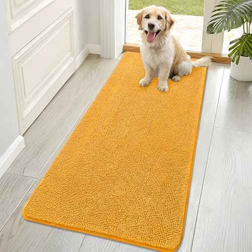 Dog Door Mat for Muddy Paws 70x32 (Golden Yellow / 70" X 32")