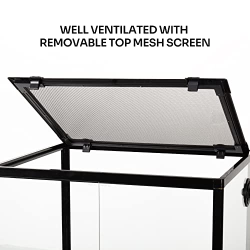 REPTIZOO 45 Gallon Glass Reptile Terrarium 24" x 18" x 24" Knock (24" x 18" x 24")