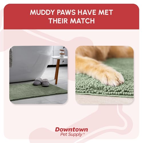 Dog Mud Mat 36" x 26" Sage (36" x 26" / Sage)