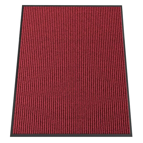 Indoor Outdoor Door Mat (Red / 3' x 4' (Rectangular))