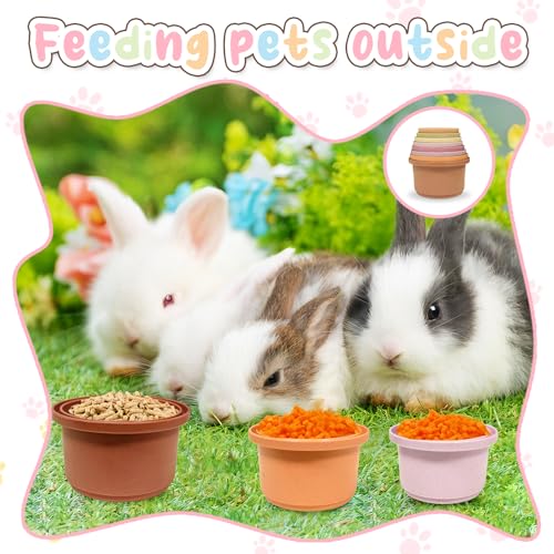 8 Pcs Stacking Cups for Small Animal Toys (purple)