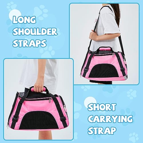 4 Pcs Cat Carrier Soft (Rose Red, Blue)